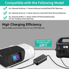 HKY AirSense 11 DC converter side view highlights slim profile and sturdy build.