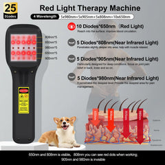 HlAiL red light beads close-up demonstrates robust LEDs for targeted relief.