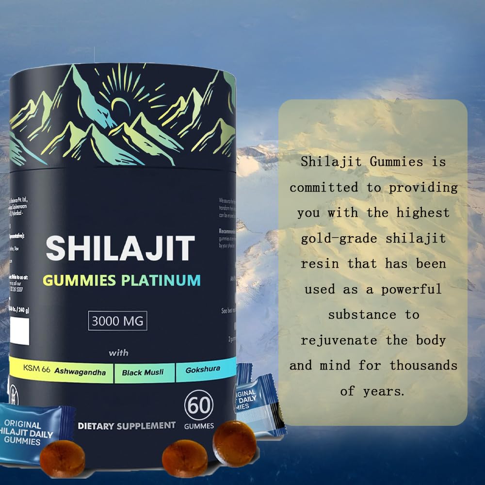 Travel pack of Hlonns Shilajit Gummies for on-the-go routines.