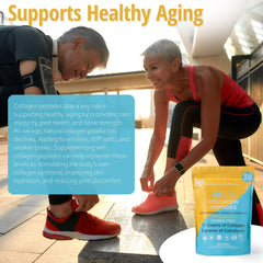 HLP Collagen with probiotics mix shows versatile, gut-friendly use in meals.