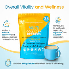 HLP Collagen tea or smoothie mix fuels daily wellness with a smooth texture.