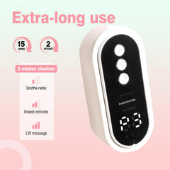 hlpsionlp cordless leg massager pink handheld unit ready for home or office.