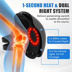 HLTHZONE Fast Heat Knee Massager provides quick comfort after exercise