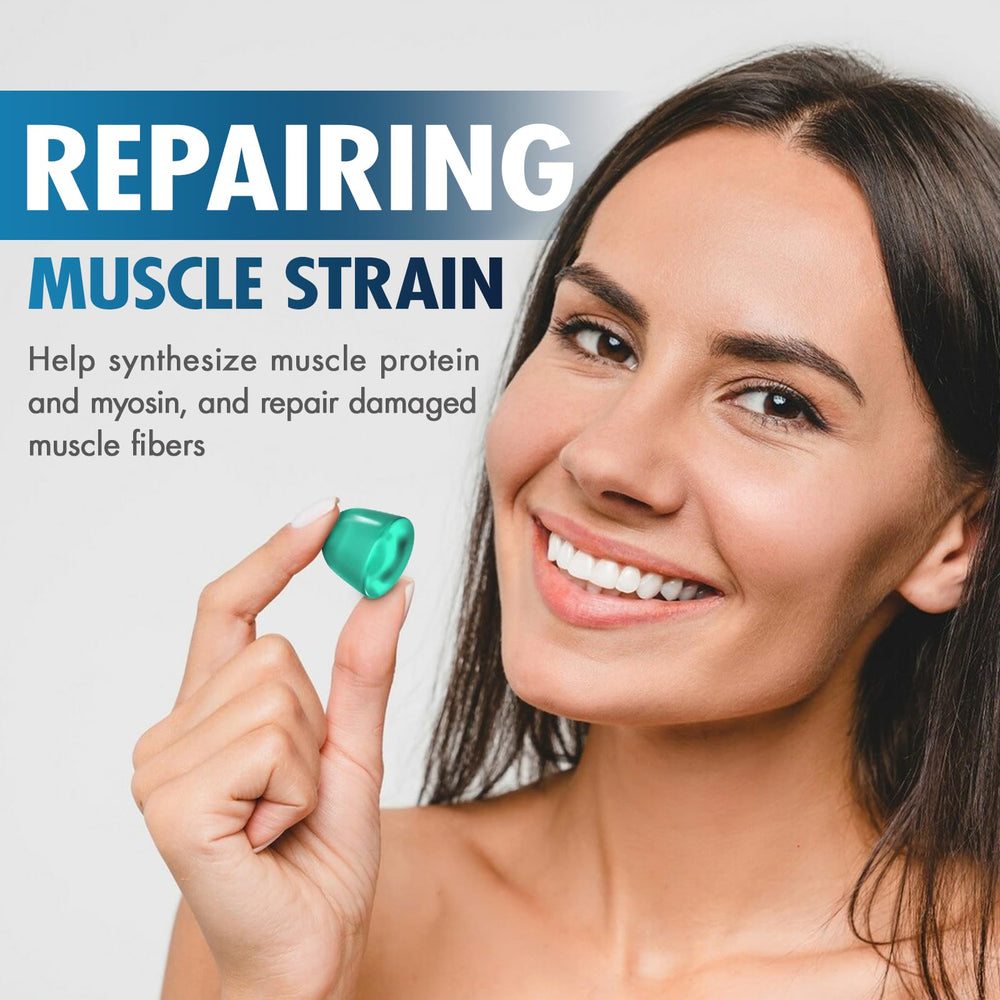 HMone gummies arranged with dumbbells suggesting training-friendly use.