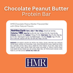 HMR chocolate peanut butter protein bar drizzle toppings close-up for flavor