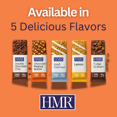 HMR chocolate peanut butter protein bar energy-boosting bite during workout