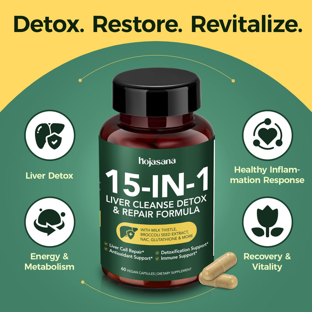 HojaSana turmeric and reishi blend supporting liver comfort and digestion.