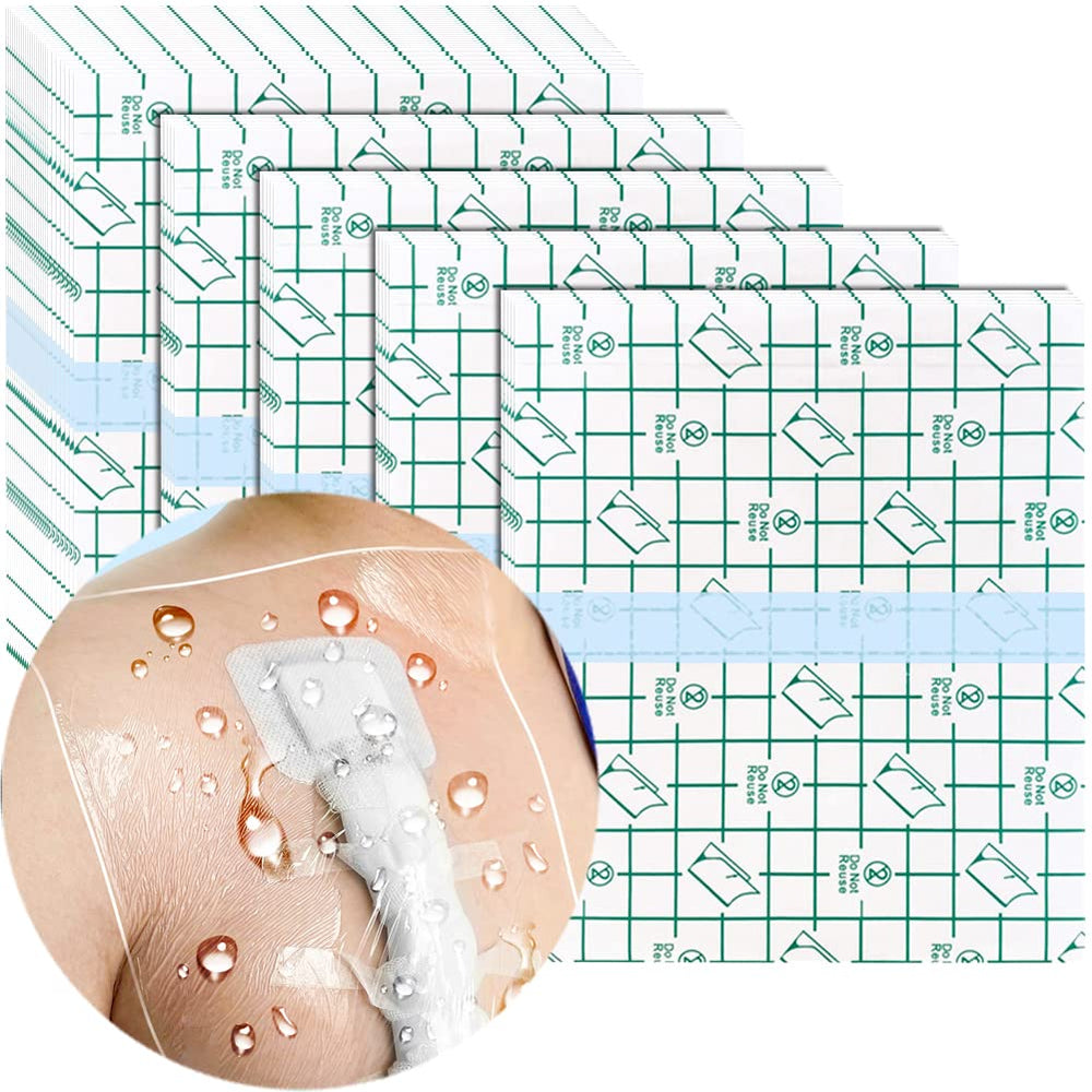 Hola Health dialysis port shower shield protects the incision site during showers.