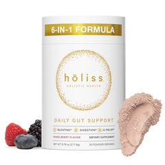 HOLISS Daily Gut Mixer in action blending powder for quick daily use