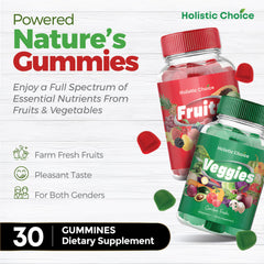 Holistic Choice Fruits Gummies kid-friendly bite, easy chew for school-day routines
