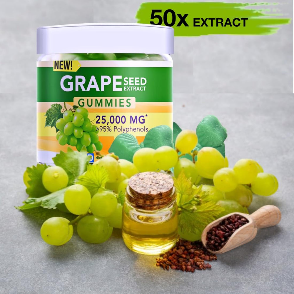Vegan label graphic on Holistic MD Grape Seed Gummies packaging