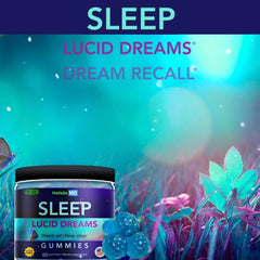 Holistic MD Lucid Dreams 5-HTP gummies promote calm winding down.