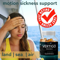 Holistic MD Vertigo Gummies gummy close-up showcases natural ingredients for dizziness support