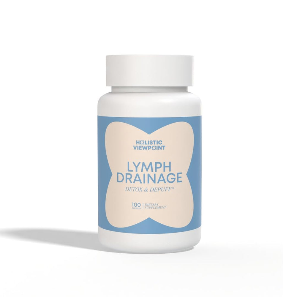 Holistic Viewpoint Lymph Drainage bottle front promotes daily detox-support routine.
