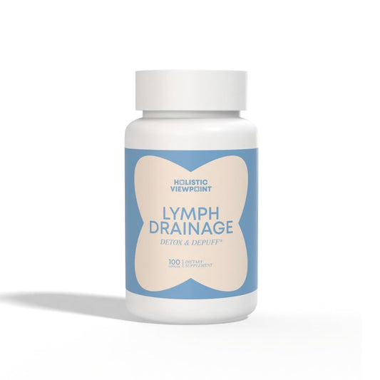 Holistic Viewpoint Lymph Drainage bottle front promotes daily detox-support routine.