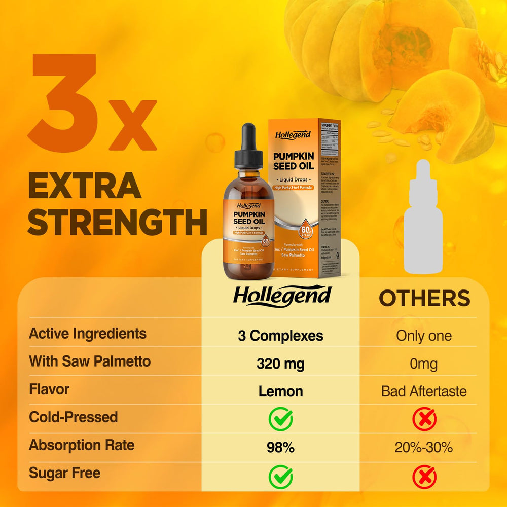 HOLLEGEND organic, non-GMO, vegan formulation label highlights quality.