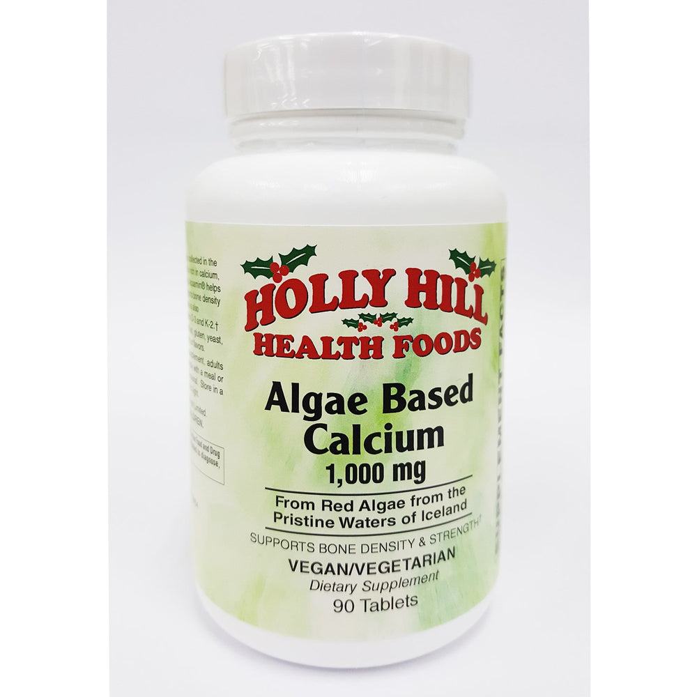 Holly Hill Health Foods algae-based calcium bottle for bone support
