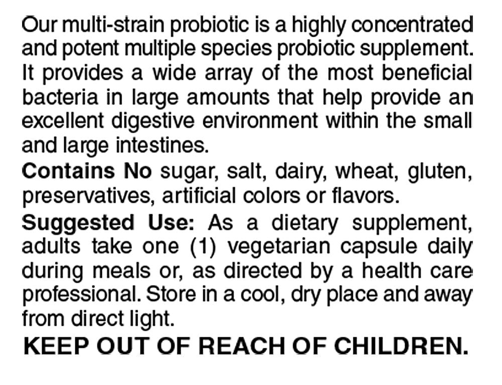 Holly Hill Suprema Dophilus packshot shows 120 vegetarian capsules for daily probiotic support