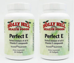 Holly Hill Perfect E Compound bottle front view showing complete vitamin E blend for daily support