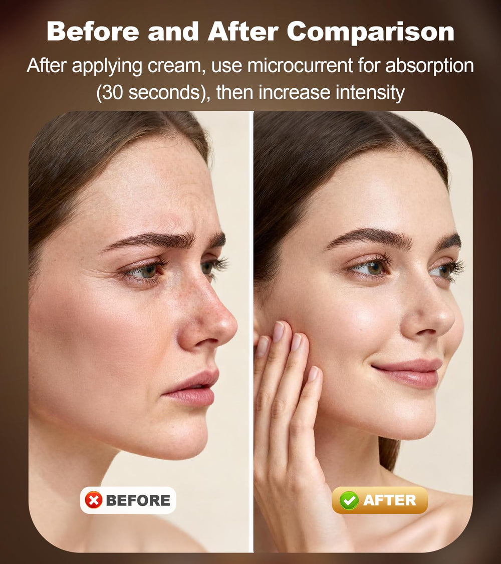 Holsn ergonomic massage head fits forehead and jawline smoothly