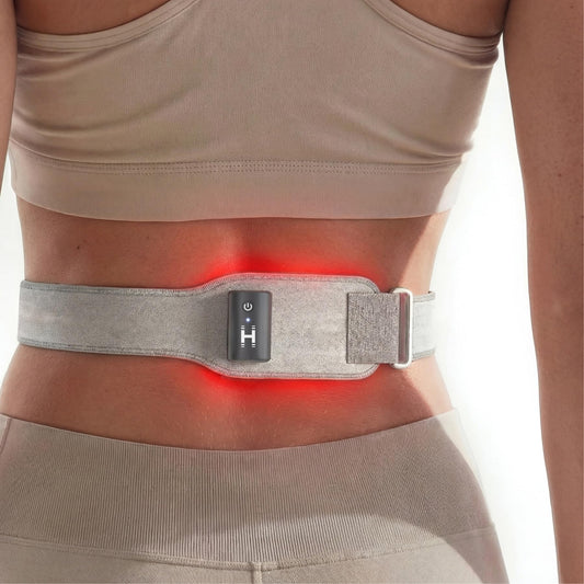 Homedics Wireless Infrared + Red Light Wrap, front view, targets muscle relief.
