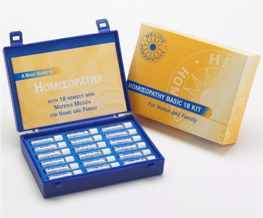 Homeopathy World 18 Remedy Starter Kit box front for everyday use