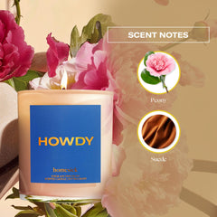 Homesick Howdy candle packaging, ready for gifting to family and friends