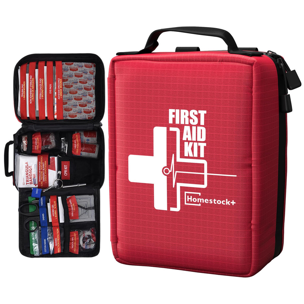 Homestockplus compact first aid kit for quick grab-and-go readiness.