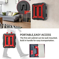 Homestockplus first aid kit portable handle for on-the-go safety.