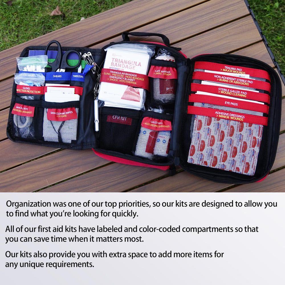 Homestockplus labeled compartments enable fast access during emergencies.
