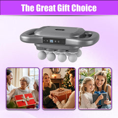Homlume massage gun with 16 heads reduces need to swap attachments.