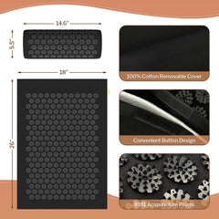 HOMLYNS heating pad in the set provides even warmth across the mat