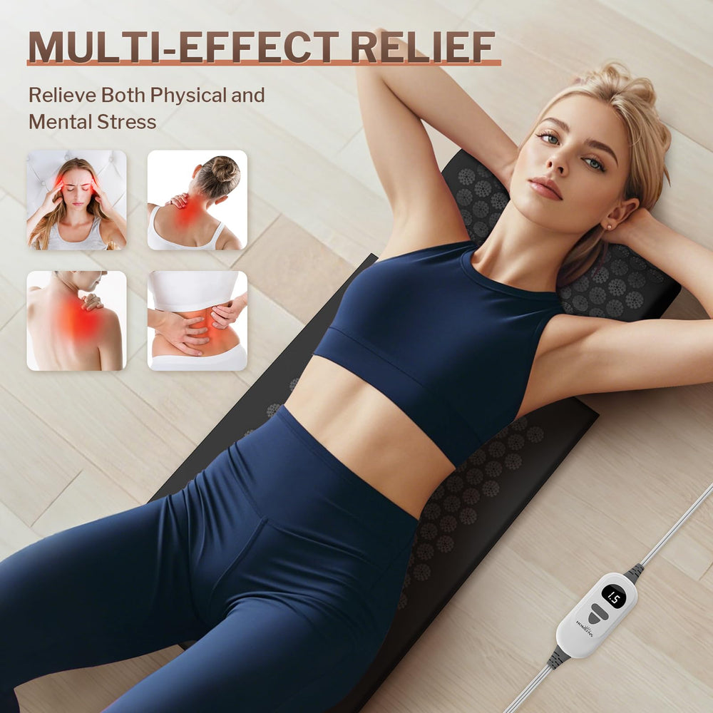 HOMLYNS mat measures 18 by 26 inches for full-body coverage