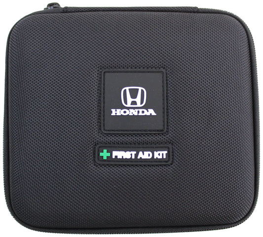 Honda first aid kit compact case keeps essentials organized for travel.