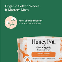 The Honey Pot packaging and 120-count liner box displayed for easy shopping.