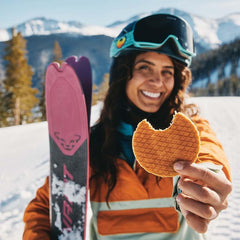 Honey Stinger waffle provides post-run recovery-friendly carbohydrate recharge.