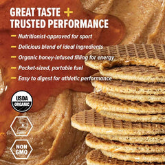 Honey Stinger USDA Organic label signals clean, natural ingredients.