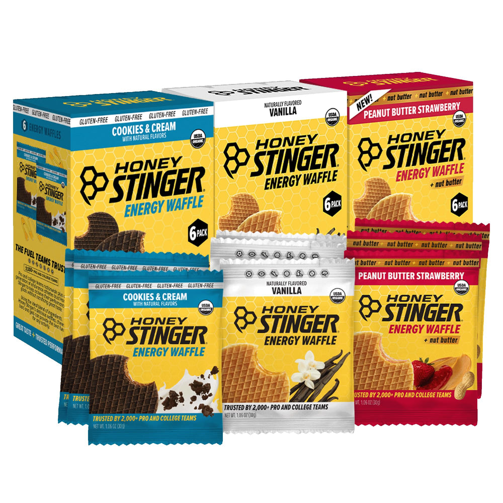 Honey Stinger vanilla waffle: crisp texture and honey energy for workouts