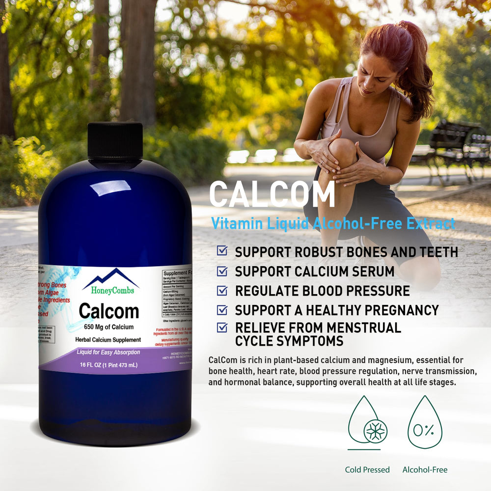 Display of vegan ingredients in Calcom calcium complex