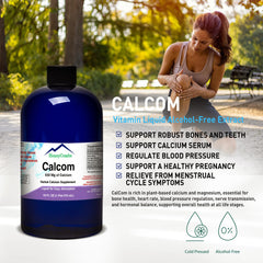 Display of vegan ingredients in Calcom calcium complex