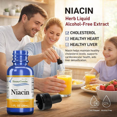 HoneyCombs Niacin liquid drops used under tongue for quick, convenient daily supplementation.