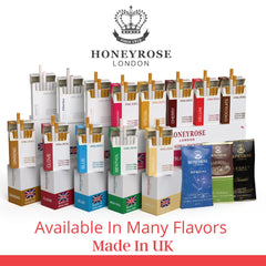 Eco-friendly packaging for Honeyrose Deluxe supports a tobacco-free lifestyle