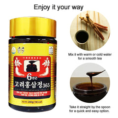 Hong Sam Jeong dosing spoon at 5g illustrates practical daily serving.
