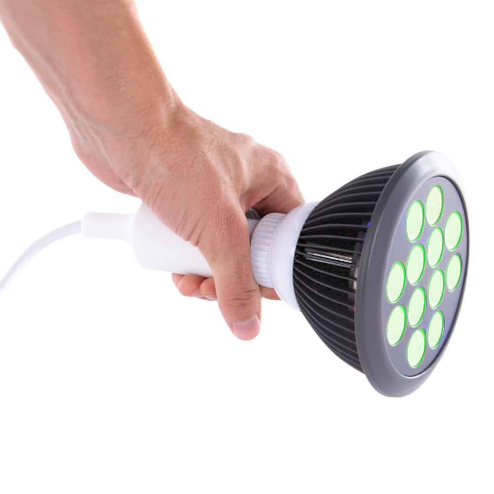 Hooga Portable Green Light Device, handheld for on-the-go use.