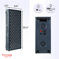 Hooga ULTRA750 panel emitting even light across surface