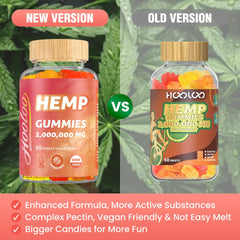 HOOLOO Hemp Gummies pineapple flavor for a refreshing relaxation moment.