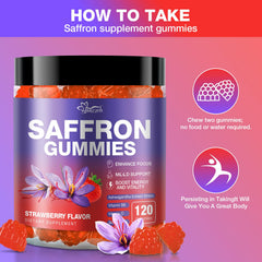 Hoozzch saffron gummies with glass of water, supporting eye health while staying refreshed