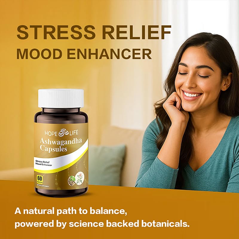 GABA and L-Theanine capsules on the bottle promote evening relaxation.