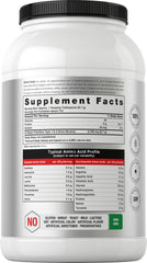 Horbaach Collagen Peptides tub close-up with grass-fed types I and III highlighted.