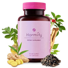 Hormify Women's Hormone Balance bottle front promoting daily wellness and steady energy